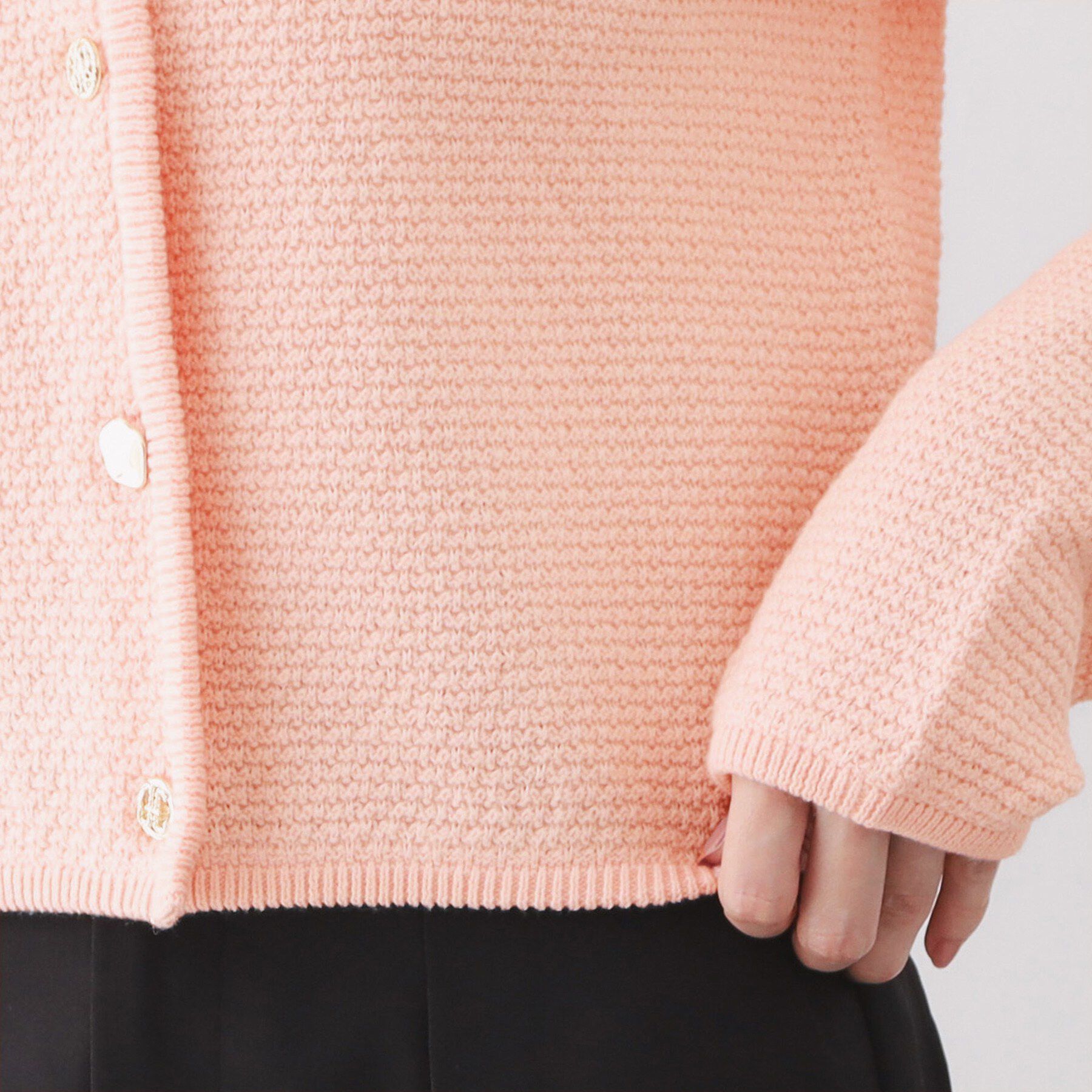 index「ラメリリーボクシーショートカーディガン【洗濯機OK】」|カーディガン|