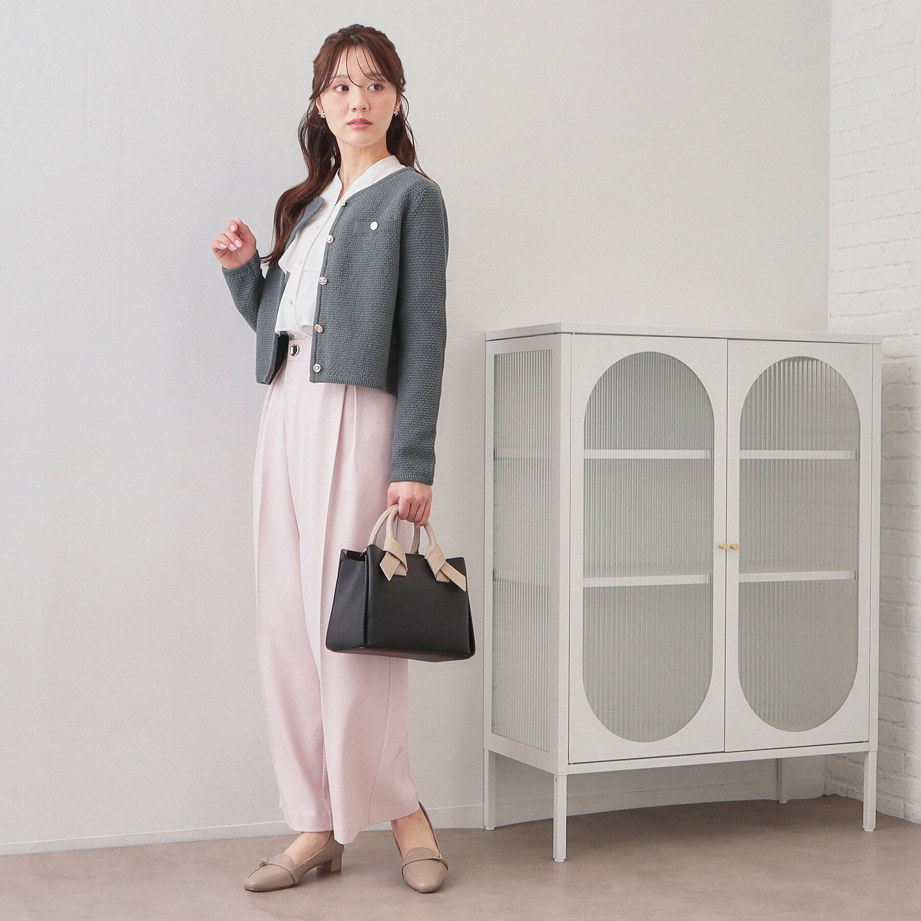 index「ラメリリーボクシーショートカーディガン【洗濯機OK】」|カーディガン|