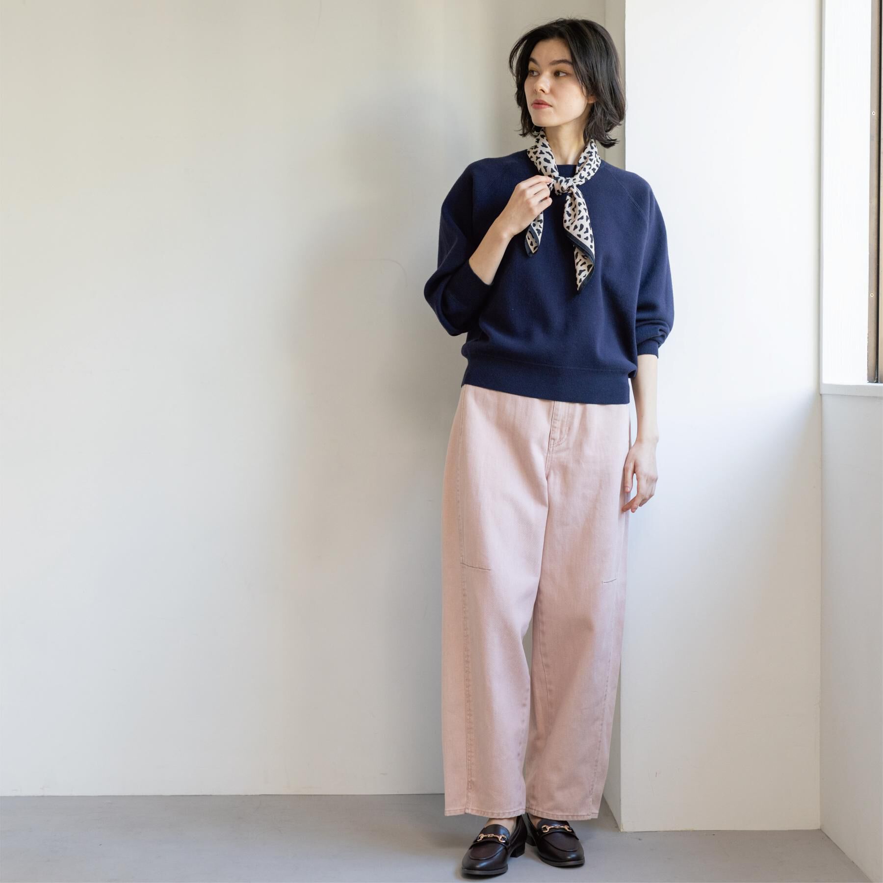 OPAQUE.CLIP「カーブシルエットカラーデニム【洗濯機OK】」|デニム|