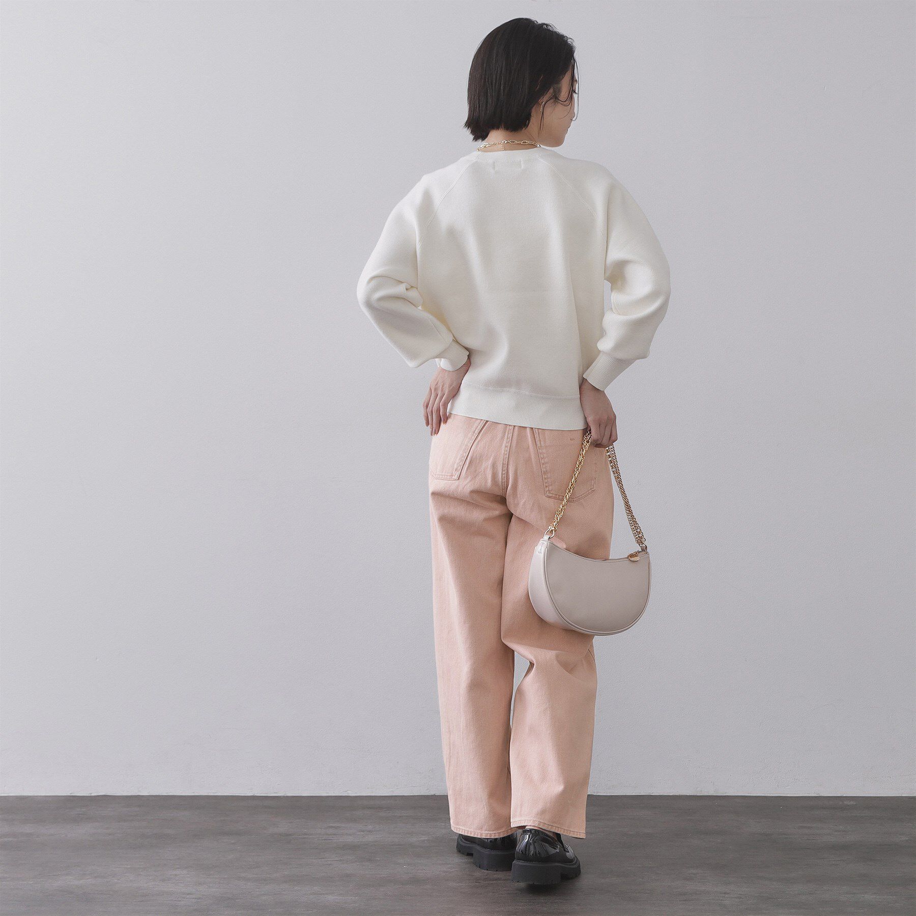 OPAQUE.CLIP「カーブシルエットカラーデニム【洗濯機OK】」|デニム|