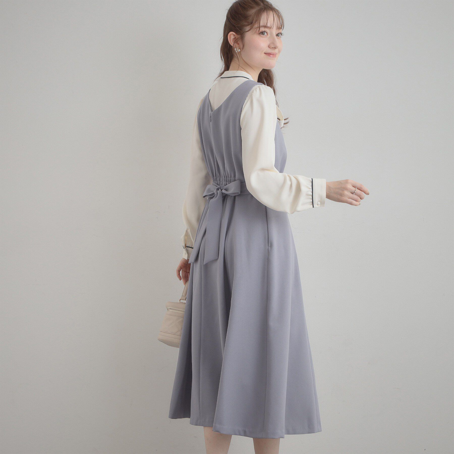 Couture broach「【洗える・ハレの日・通勤】ハートネック フレアージャンスカ」|ワンピース|