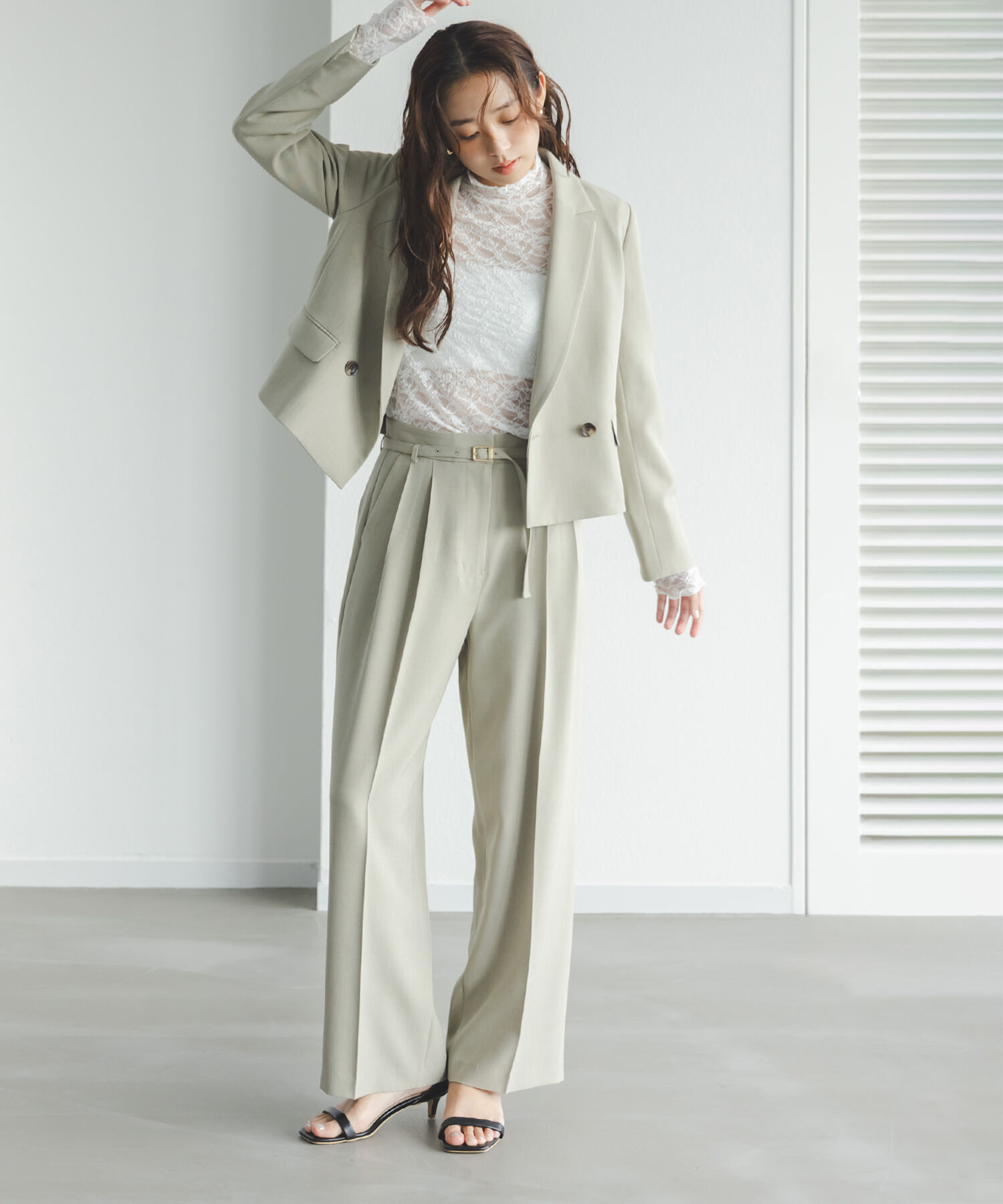  「クラッシー SETUP ツータックパンツ」|その他|