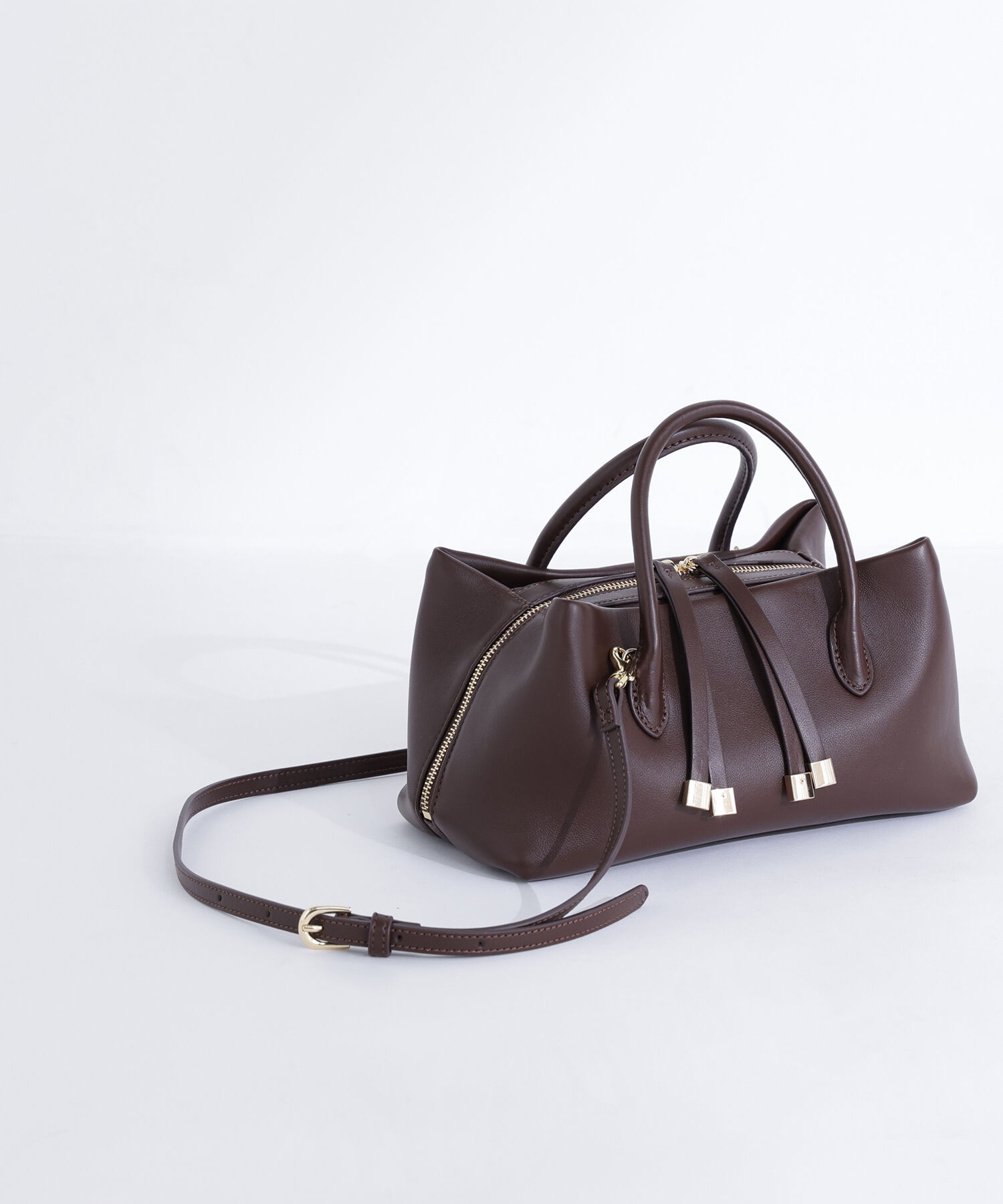  「フォールドボストンバッグ」|ボストンバッグ|ダークブラウ 1