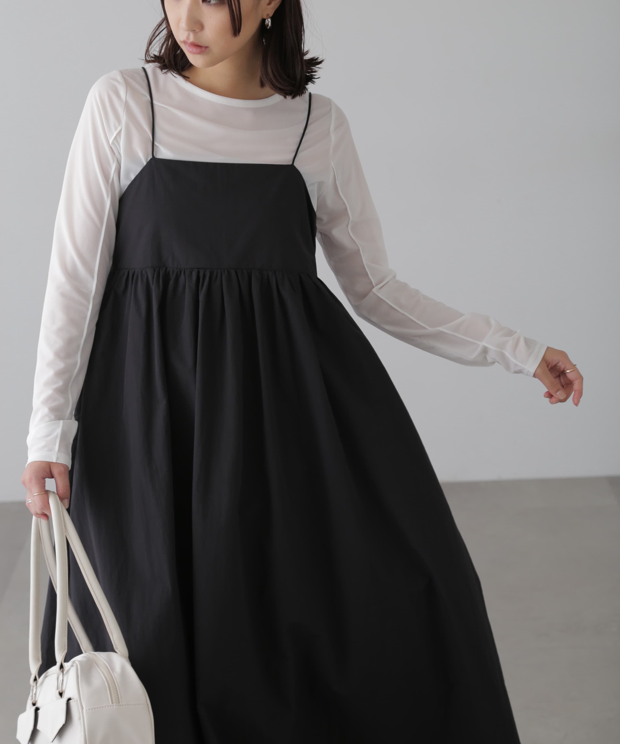  「ボリュームキャミワンピース」|ワンピース|