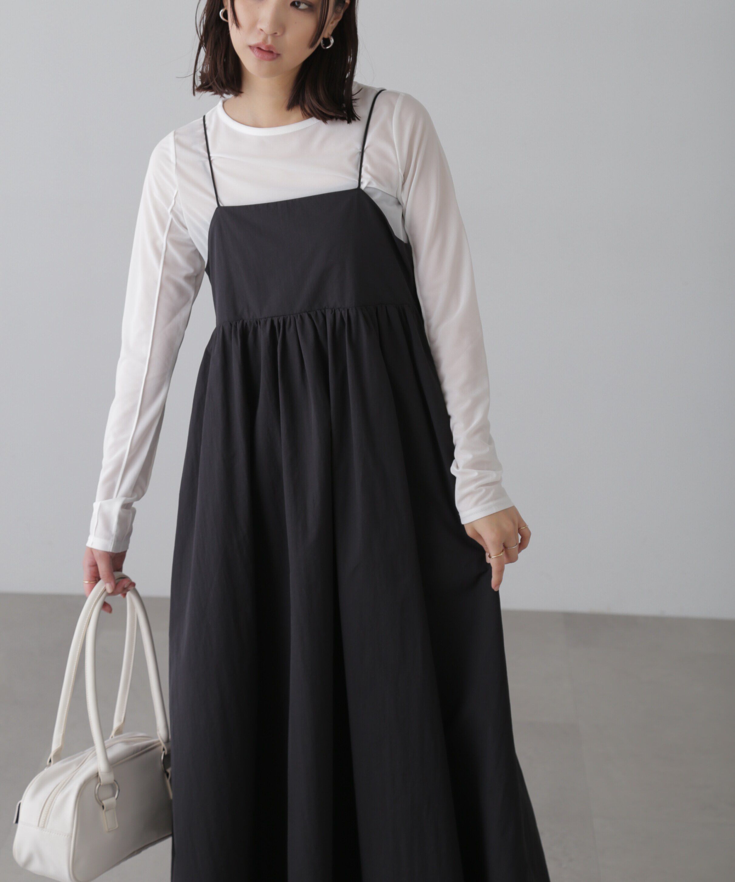  「ボリュームキャミワンピース」|ワンピース|