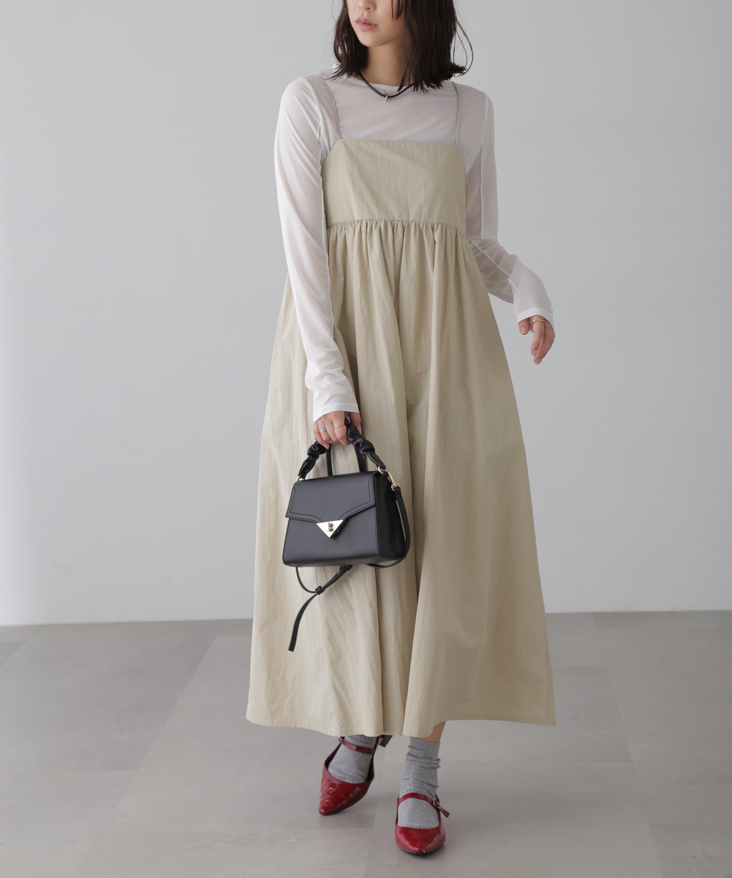  「ボリュームキャミワンピース」|ワンピース|