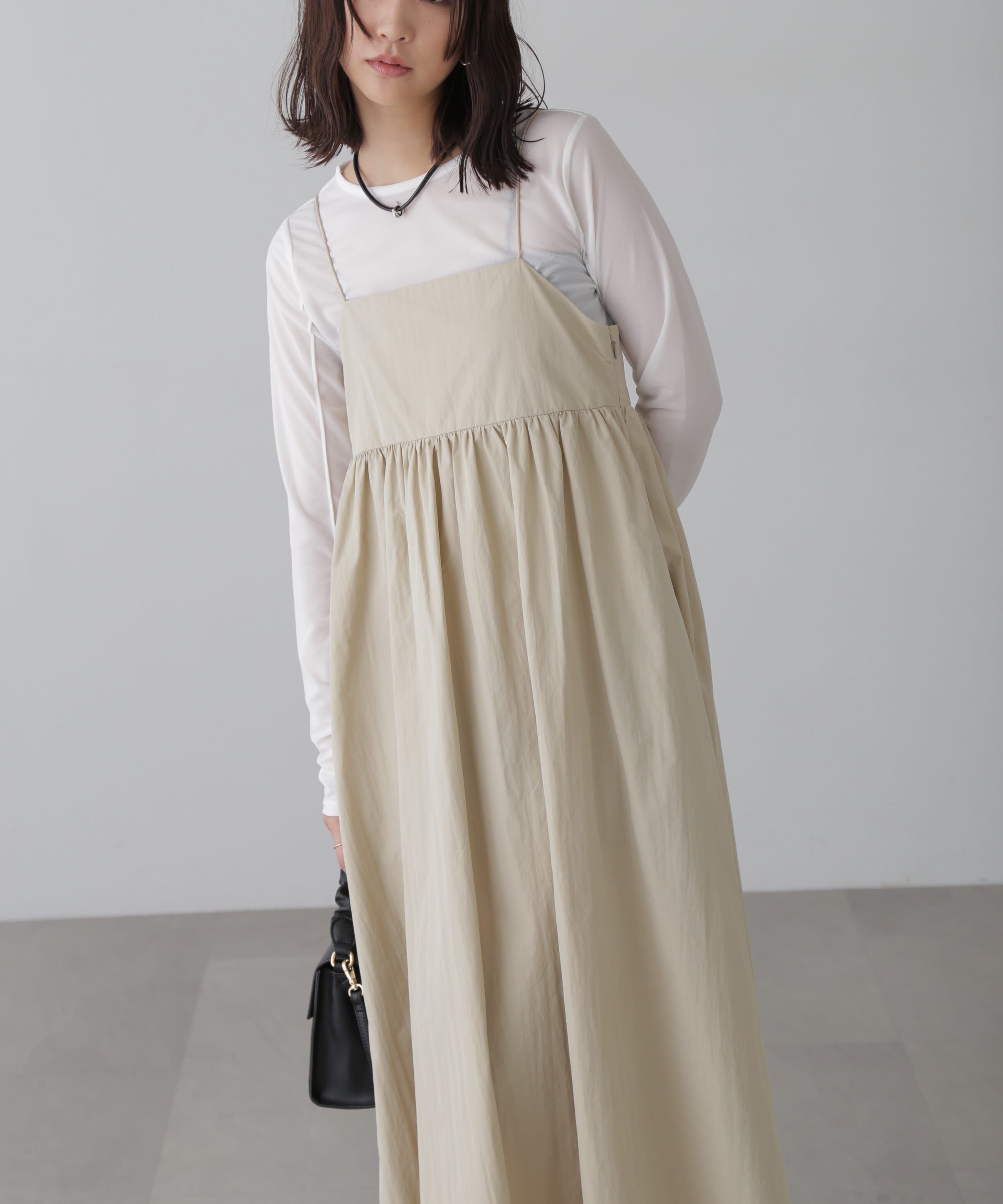  「ボリュームキャミワンピース」|ワンピース|