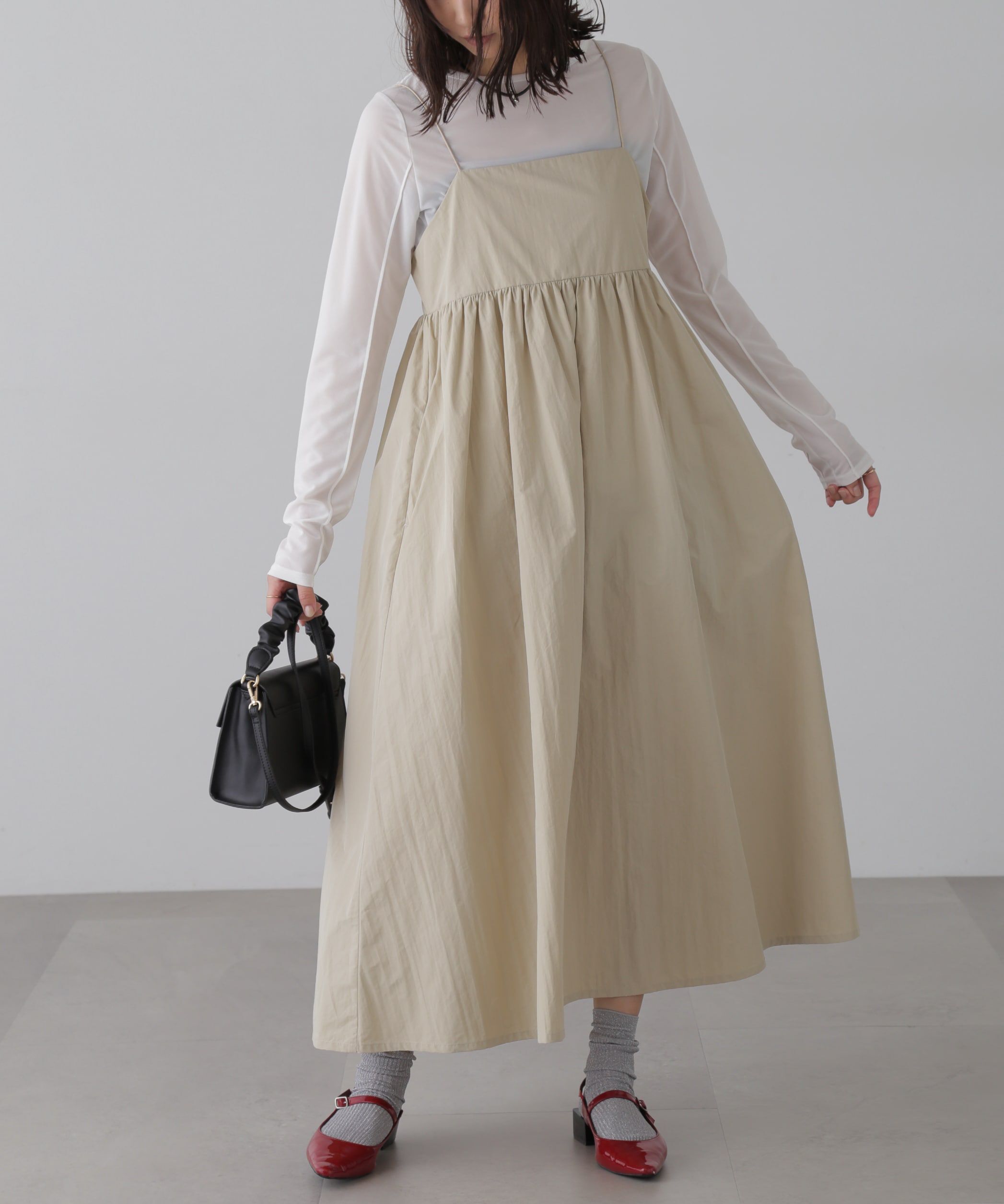  「ボリュームキャミワンピース」|ワンピース|