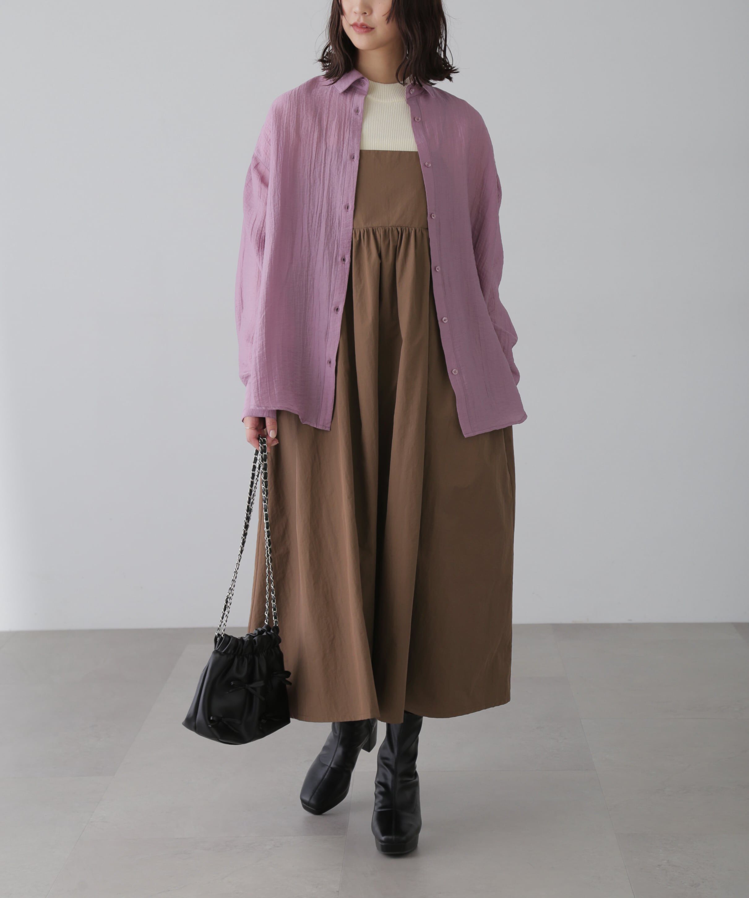  「ボリュームキャミワンピース」|ワンピース|