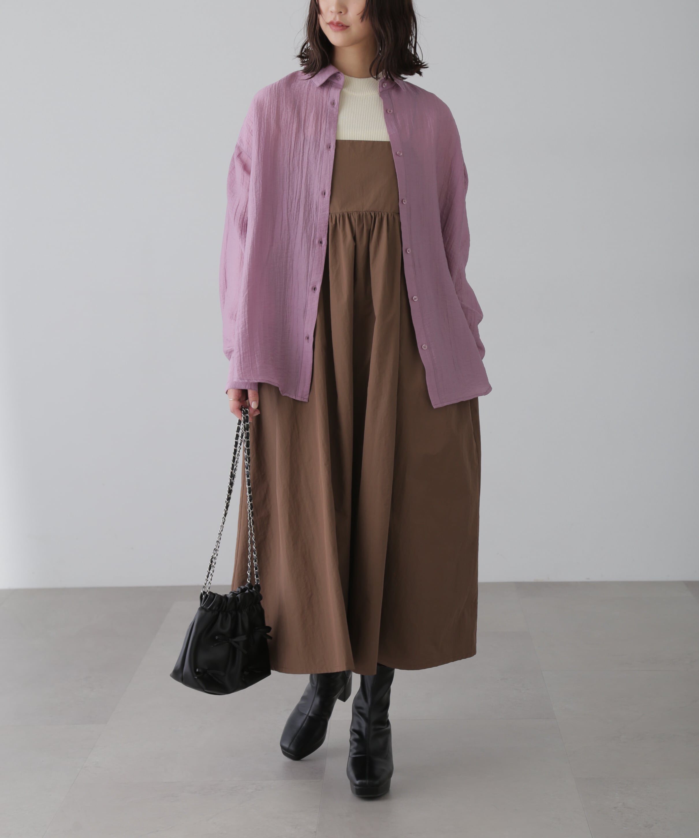  「ボリュームキャミワンピース」|ワンピース|