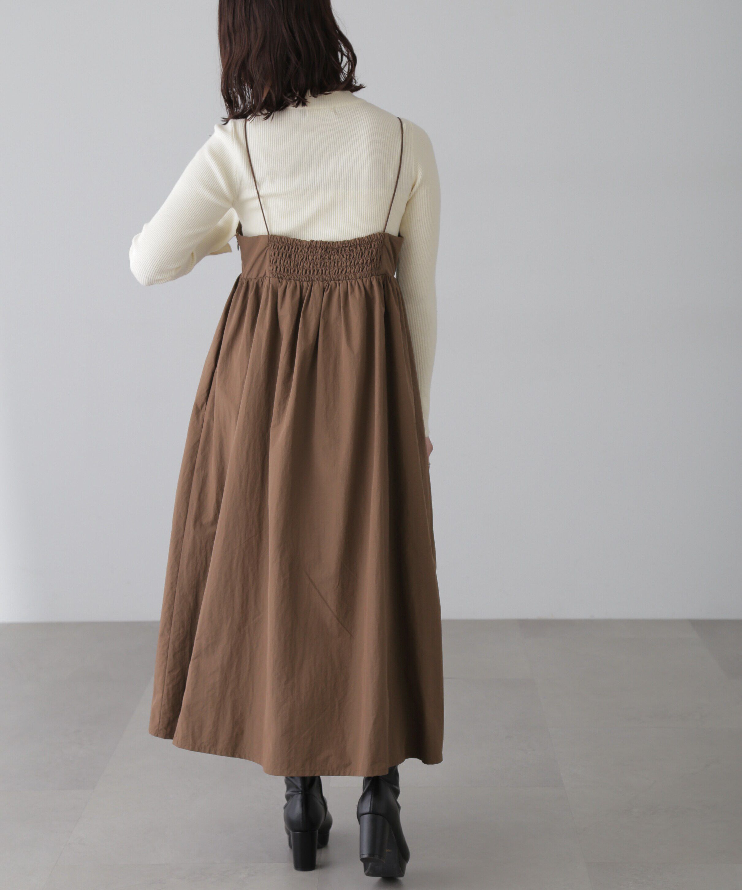  「ボリュームキャミワンピース」|ワンピース|