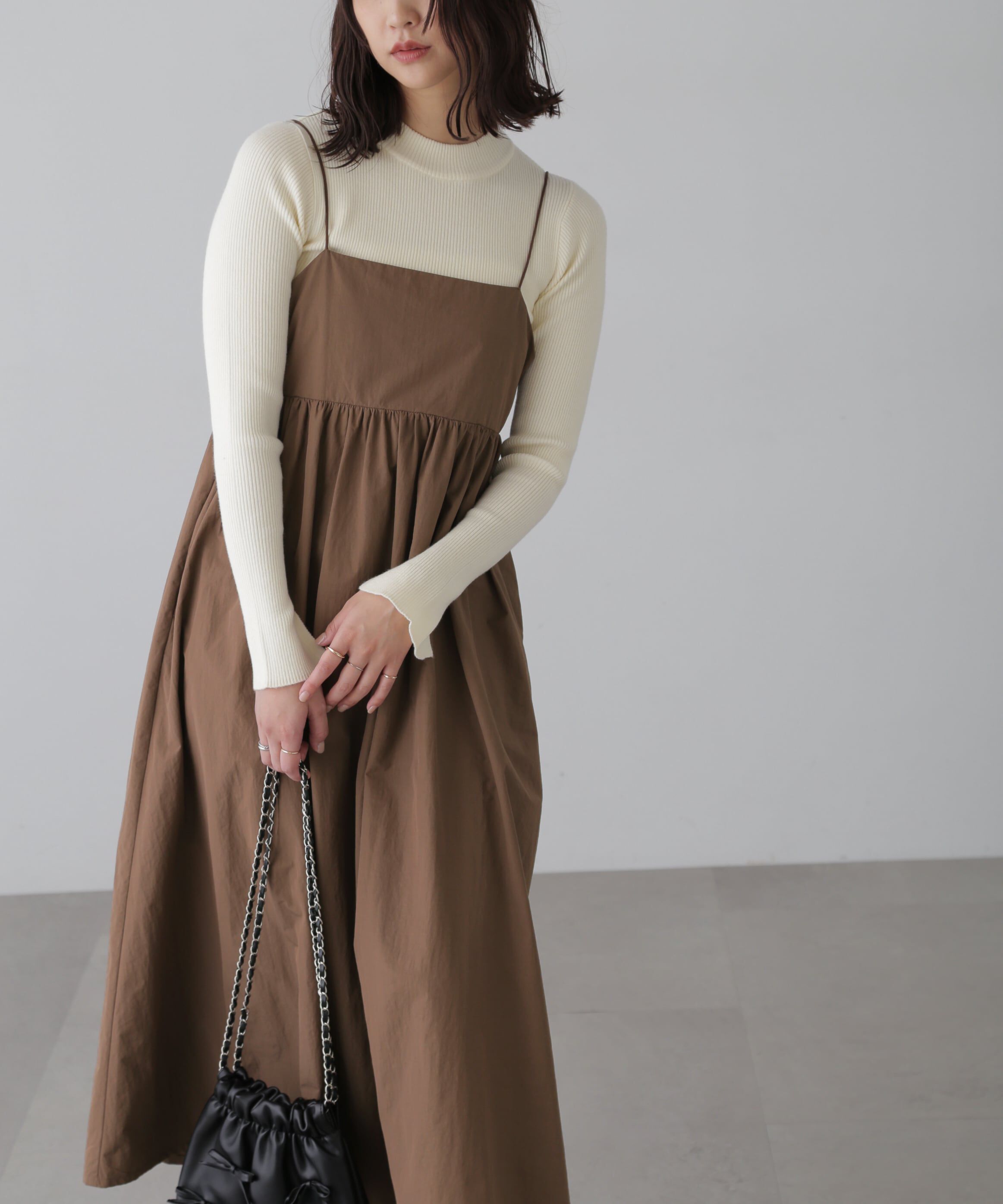  「ボリュームキャミワンピース」|ワンピース|