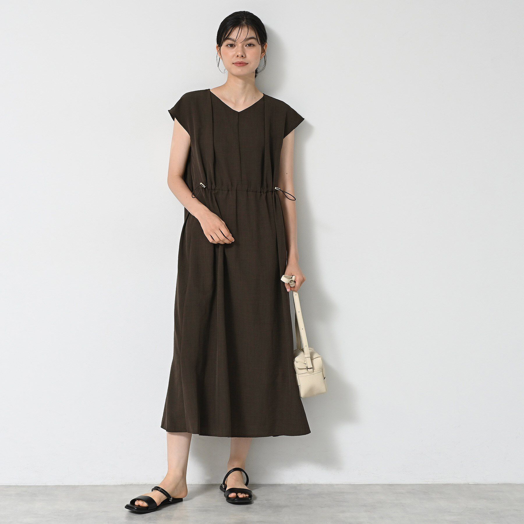 Dessin「【洗える】ウエストドロストリングワンピース」|ワンピース|