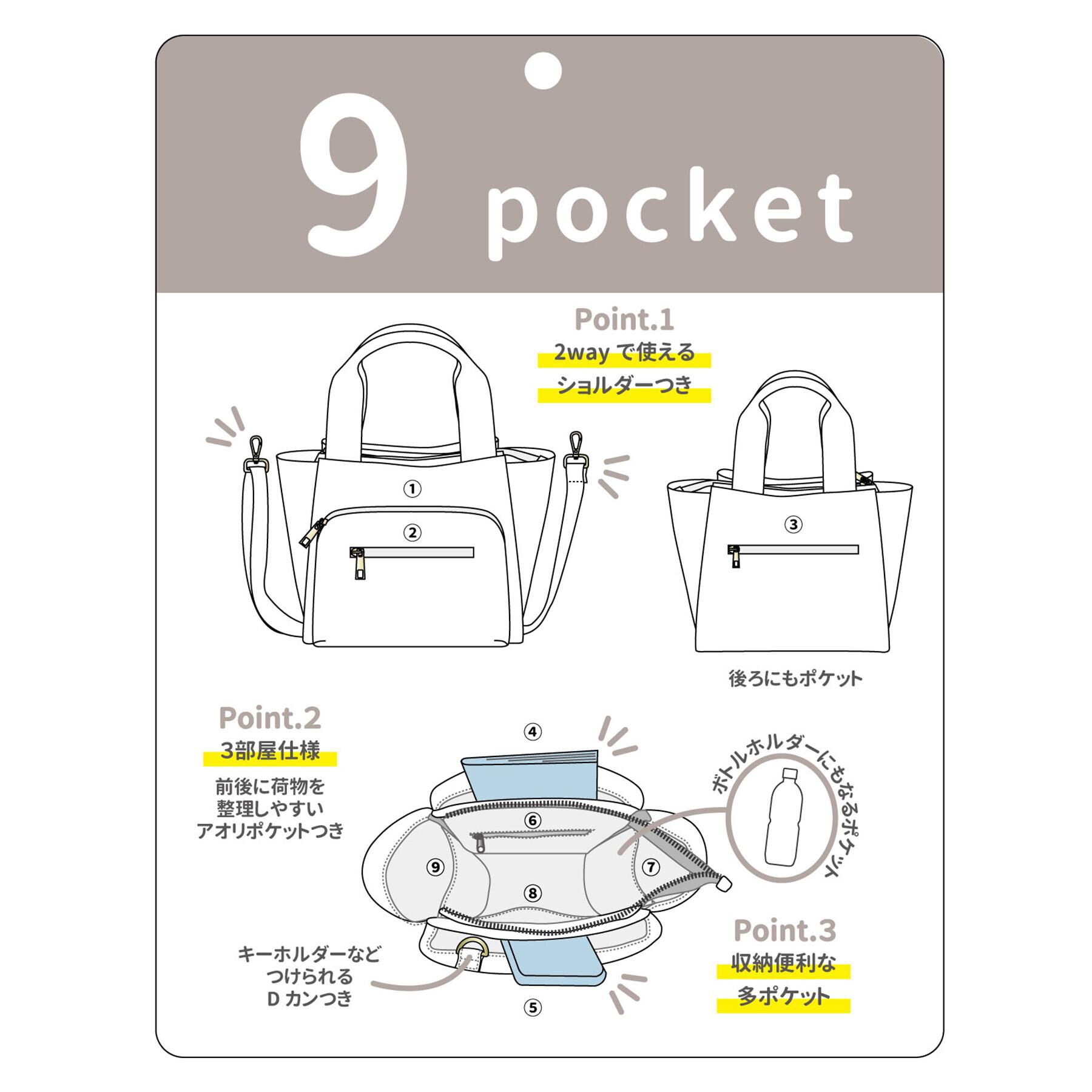 ITS&rsquo;DEMO「【9ポケット】ツイル2WAYトート」|トートバッグ|