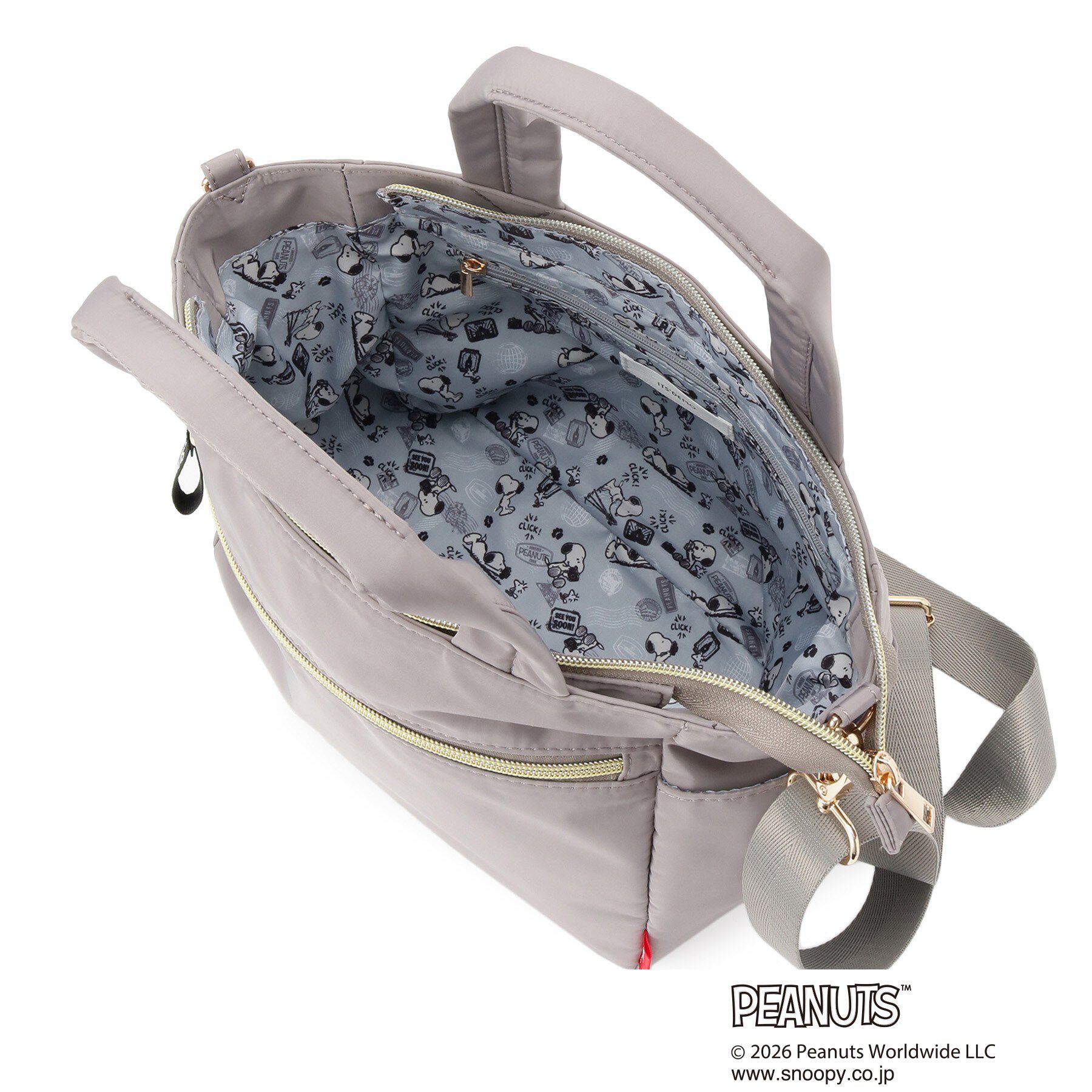 ITS&rsquo;DEMO「＜PEANUTS＞裏地総柄2WAYトート」|トートバッグ|