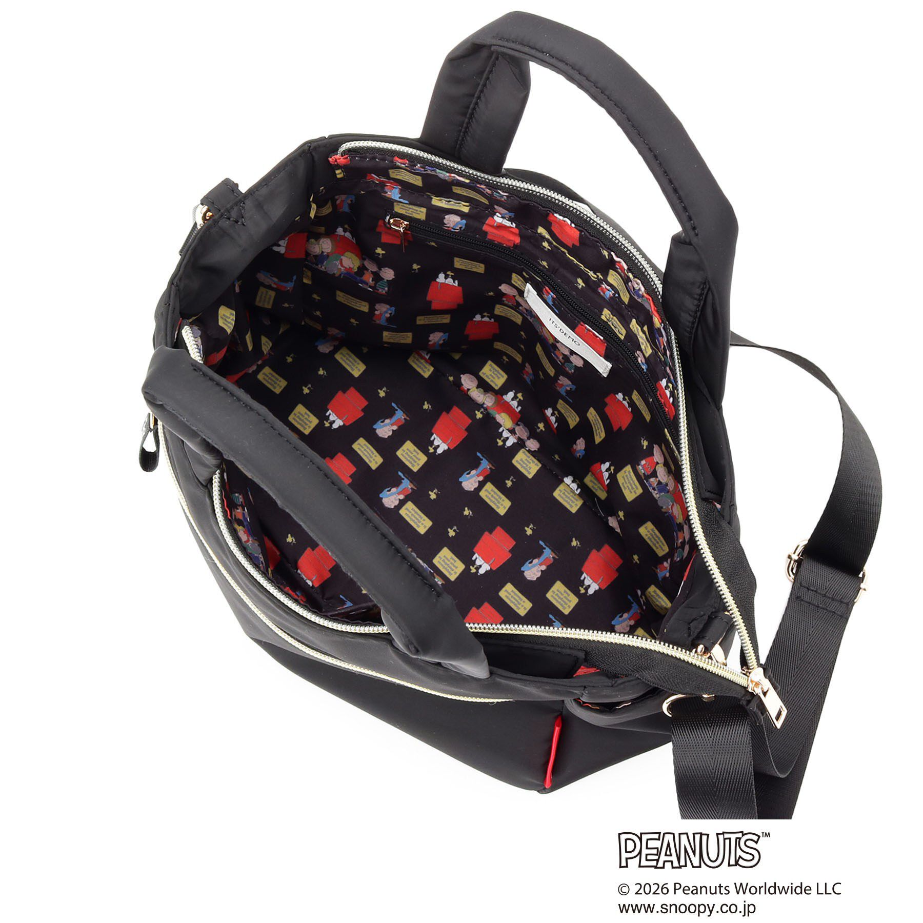 ITS&rsquo;DEMO「＜PEANUTS＞裏地総柄2WAYトート」|トートバッグ|