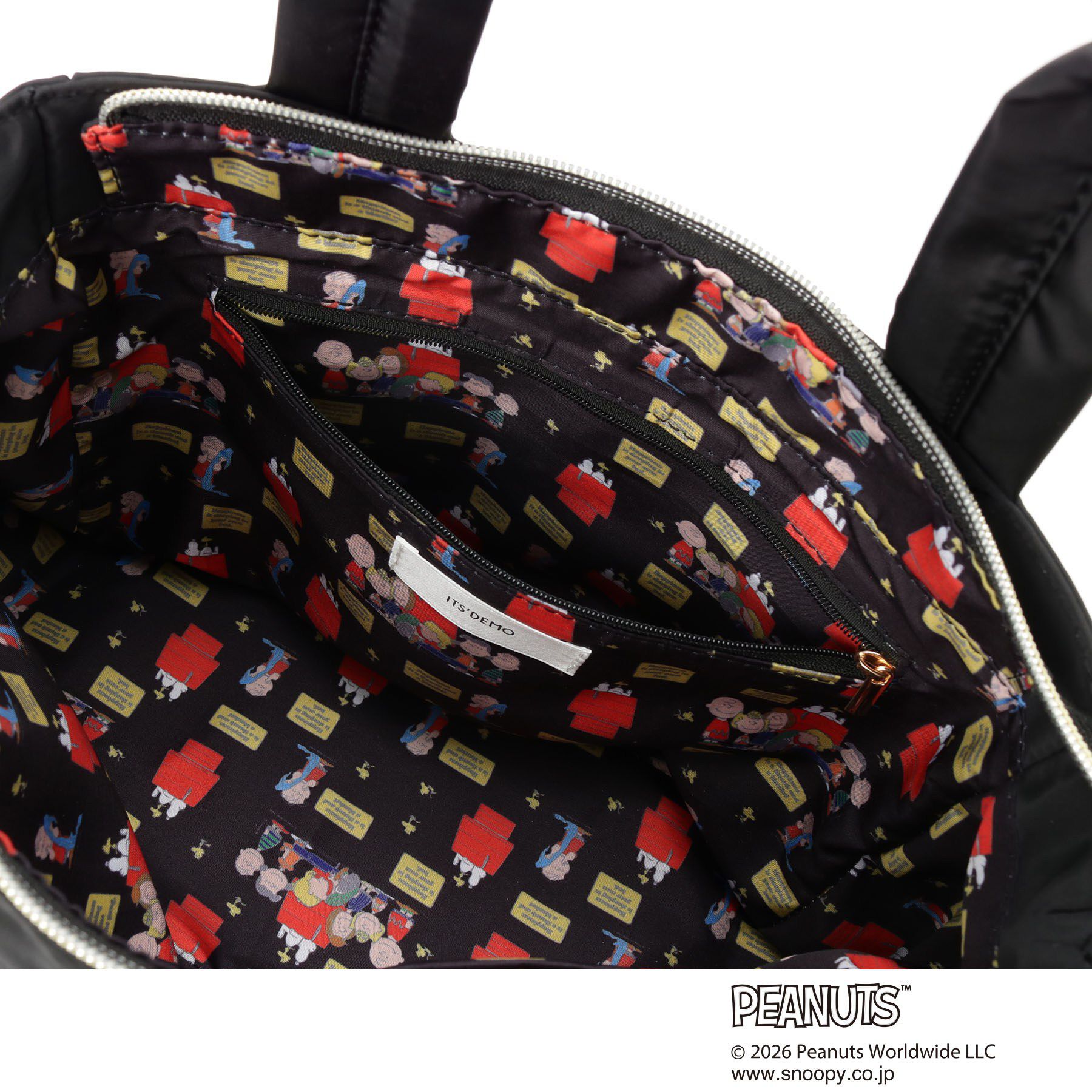 ITS&rsquo;DEMO「＜PEANUTS＞裏地総柄2WAYトート」|トートバッグ|