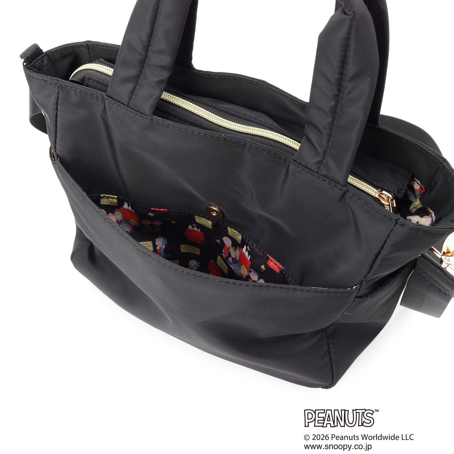 ITS&rsquo;DEMO「＜PEANUTS＞裏地総柄2WAYトート」|トートバッグ|