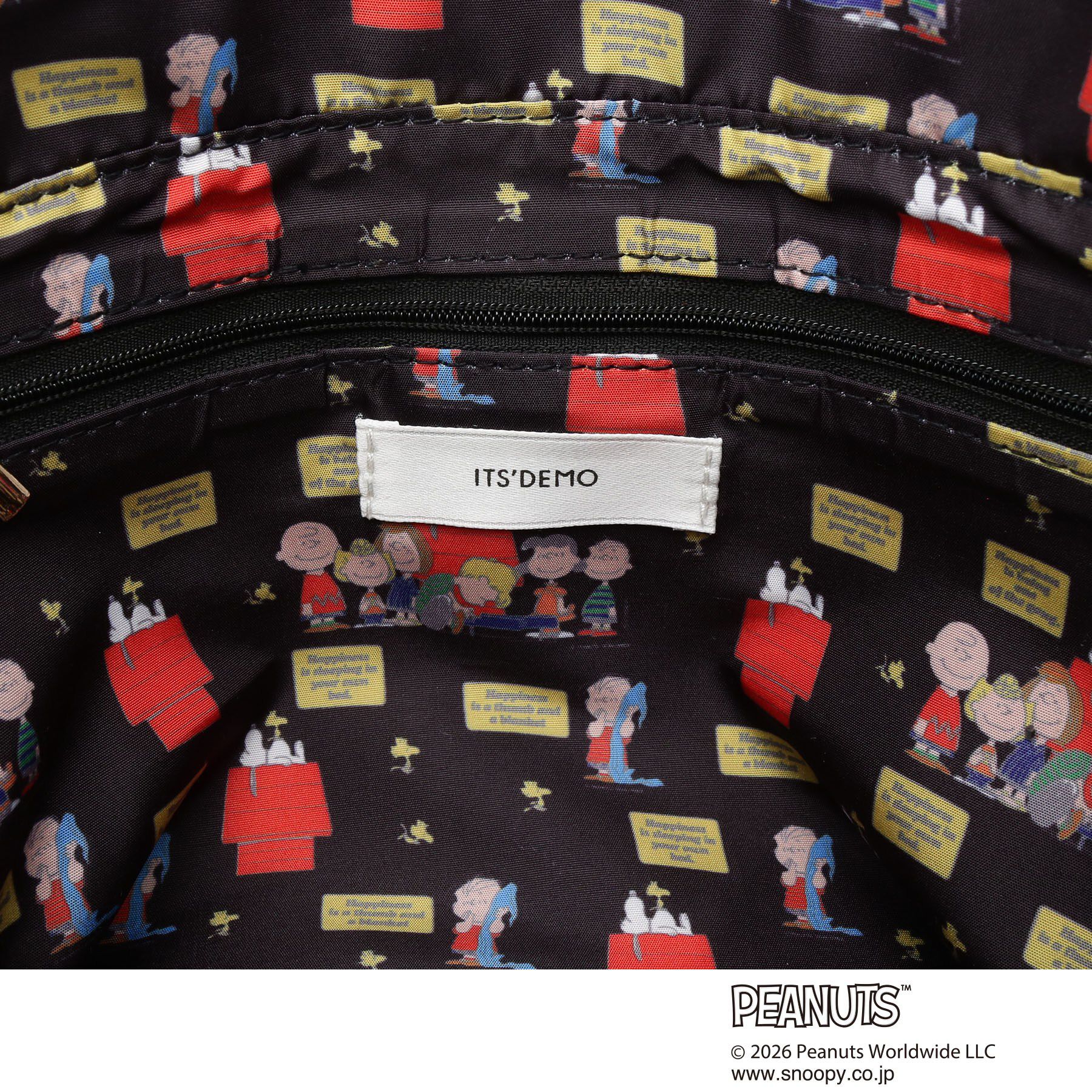 ITS&rsquo;DEMO「＜PEANUTS＞裏地総柄2WAYトート」|トートバッグ|