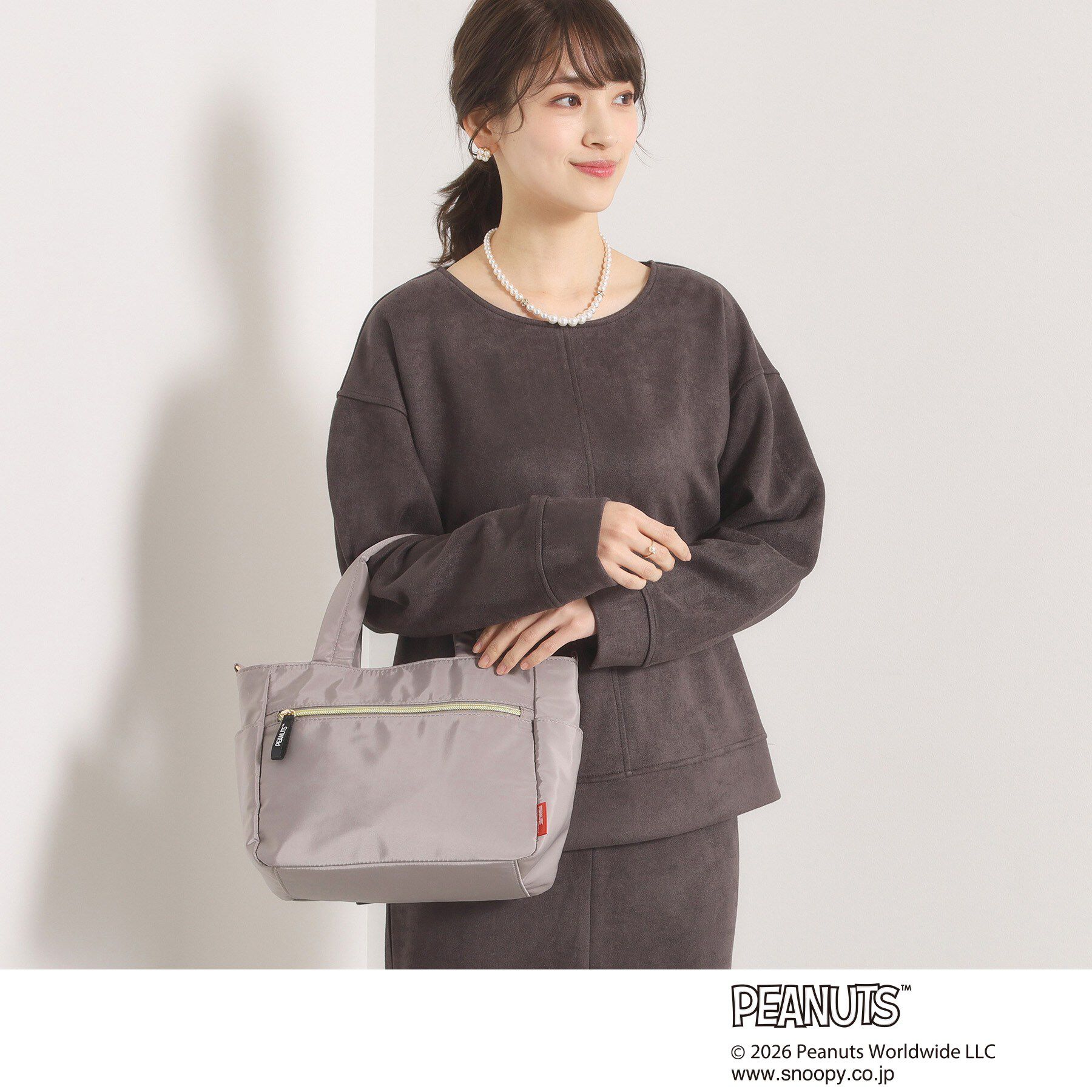 ITS&rsquo;DEMO「＜PEANUTS＞裏地総柄2WAYトート」|トートバッグ|