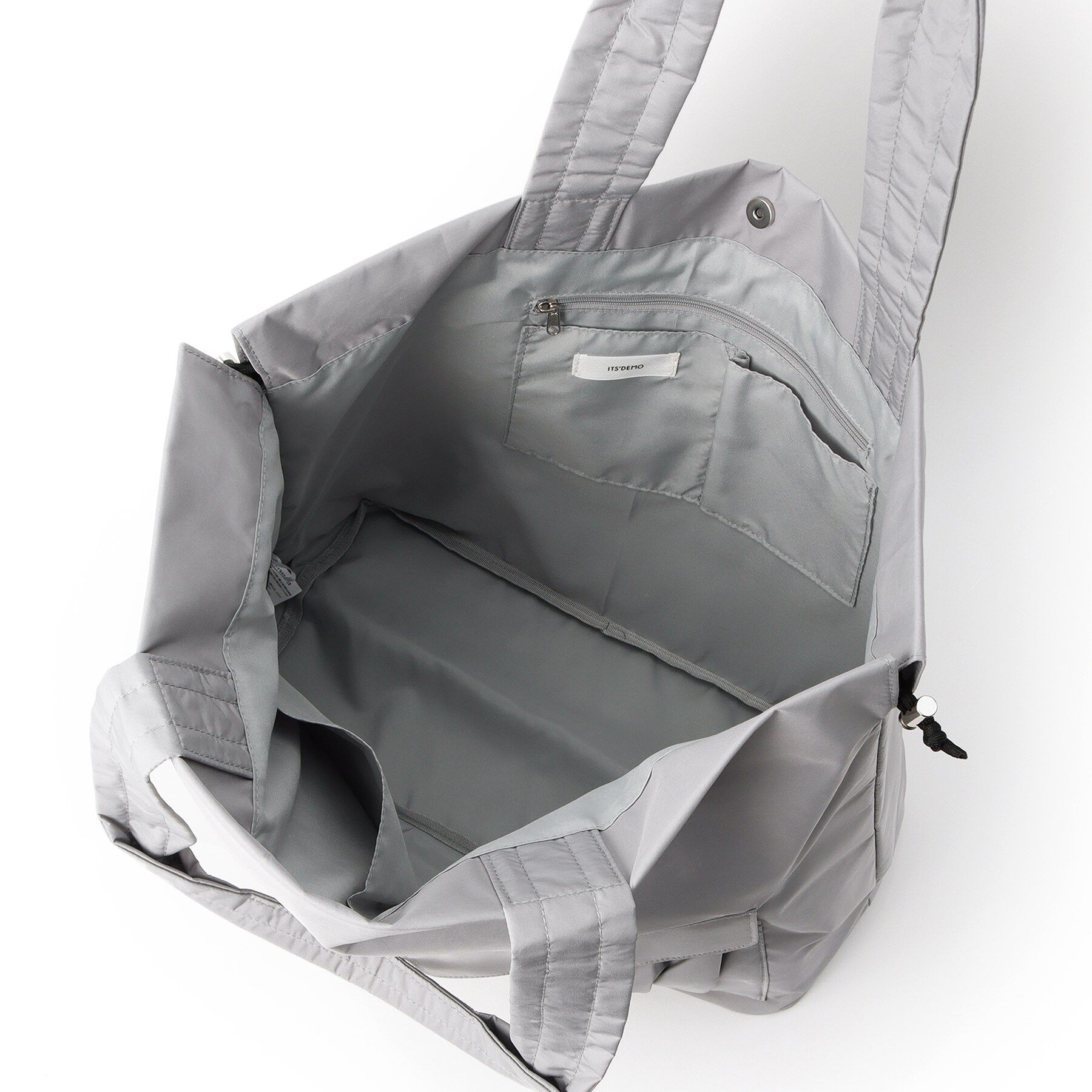 ITS&rsquo;DEMO「【8ポケット／A4対応】撥水Wポケットドロストトート」|トートバッグ|