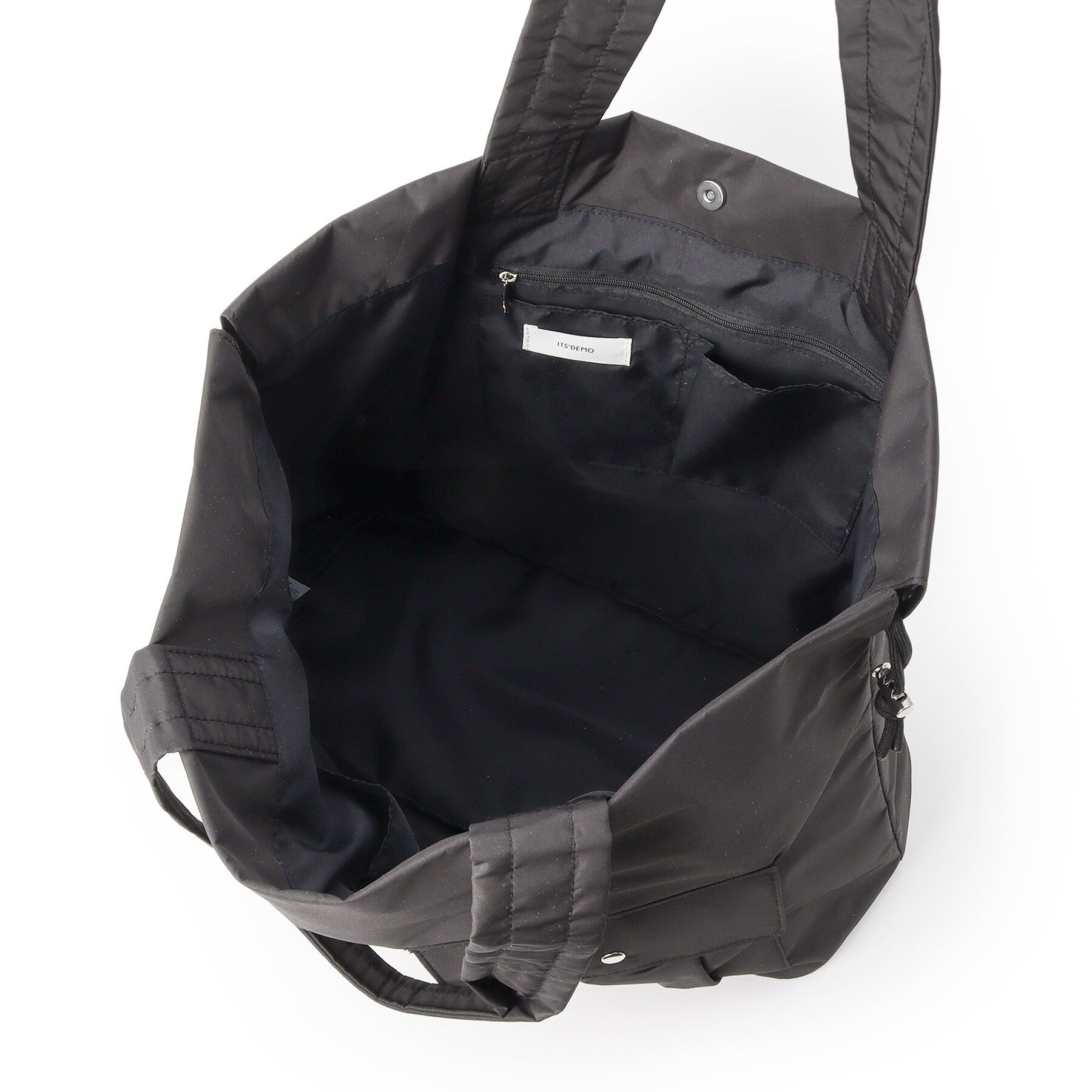 ITS&rsquo;DEMO「【8ポケット／A4対応】撥水Wポケットドロストトート」|トートバッグ|
