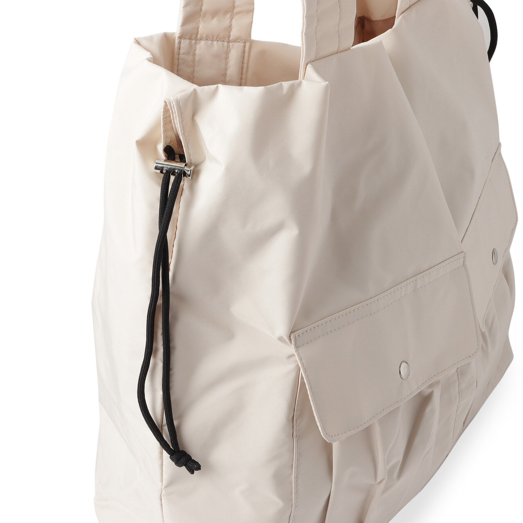 ITS&rsquo;DEMO「【8ポケット／A4対応】撥水Wポケットドロストトート」|トートバッグ|