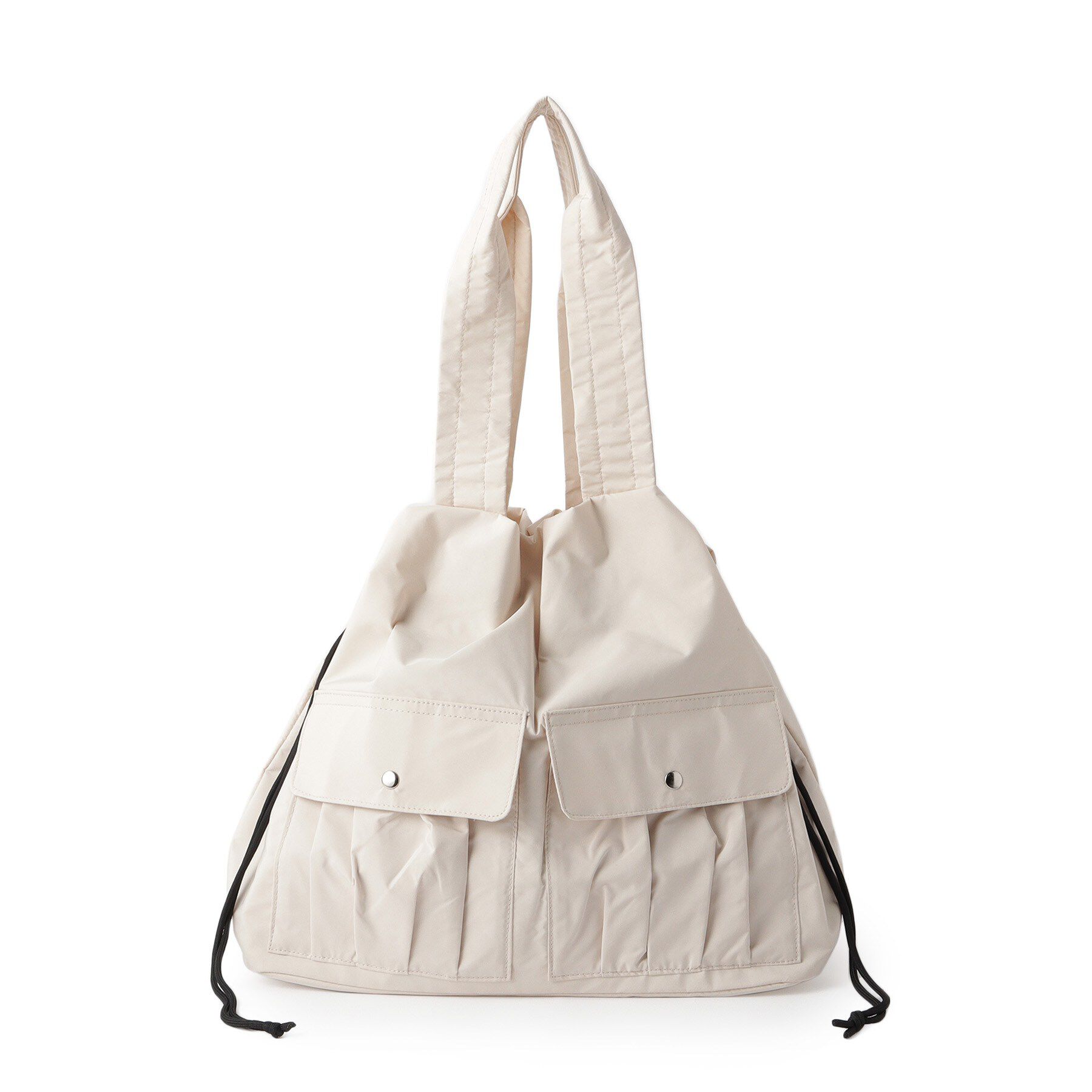 ITS&rsquo;DEMO「【8ポケット／A4対応】撥水Wポケットドロストトート」|トートバッグ|