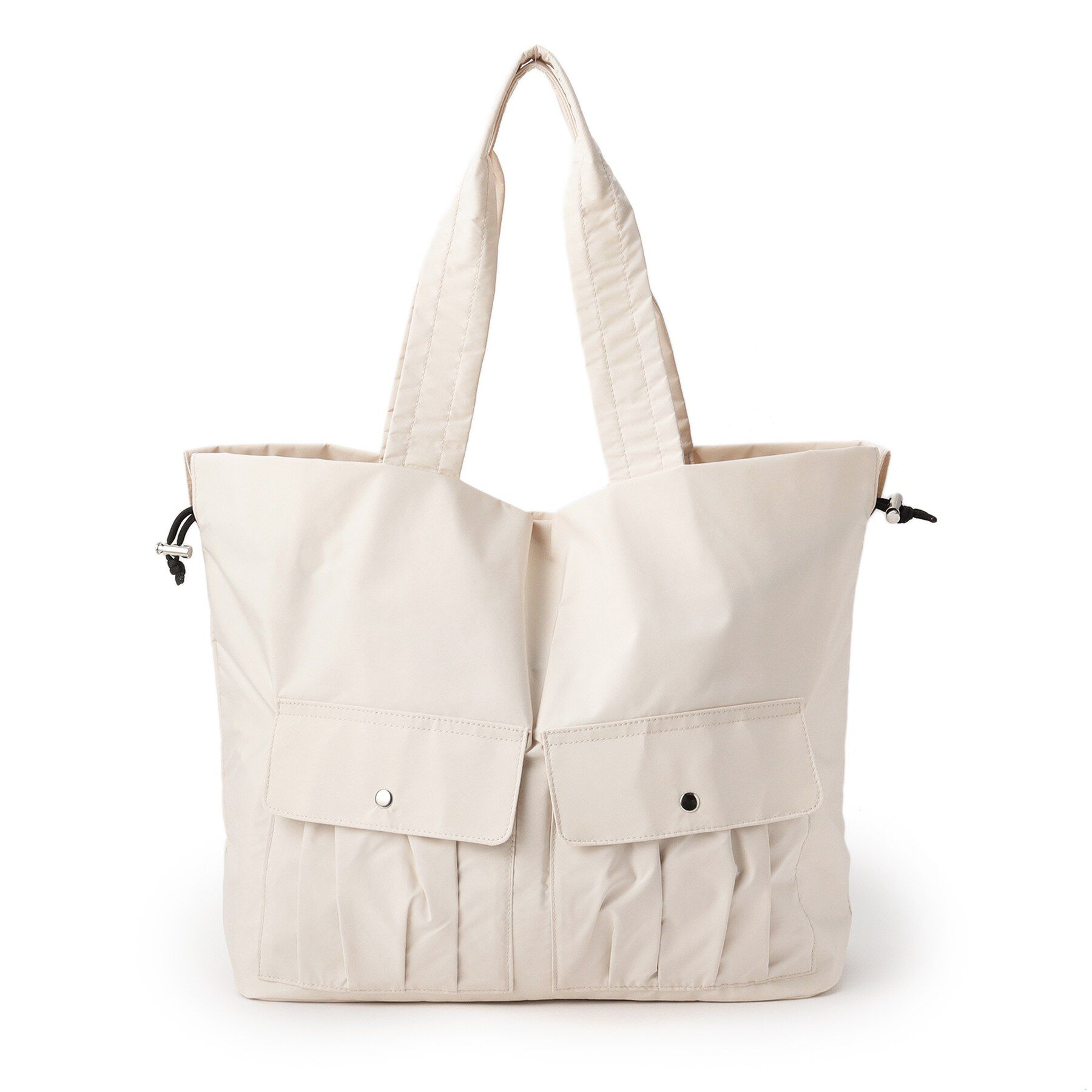 ITS&rsquo;DEMO「【8ポケット／A4対応】撥水Wポケットドロストトート」|トートバッグ|