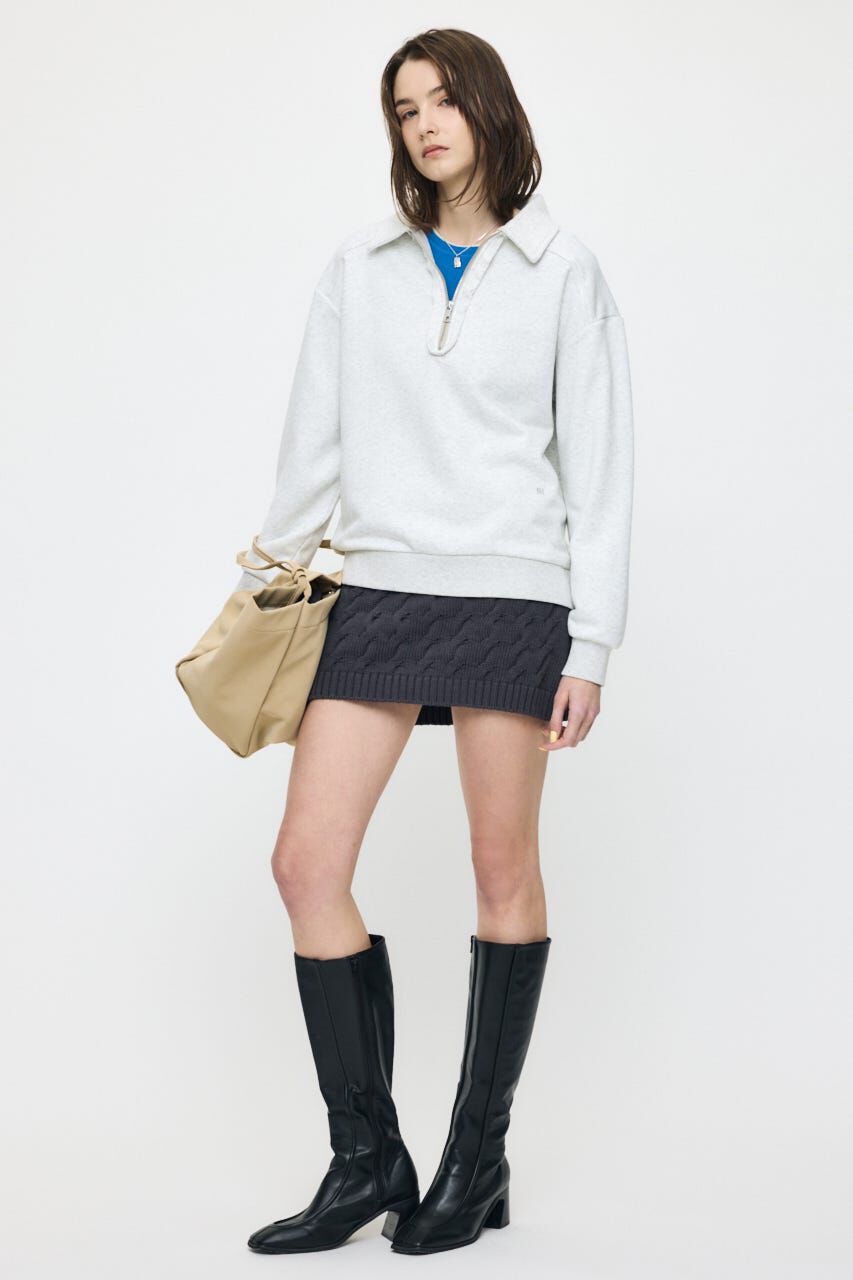 MOUSSY「HALF ZIP SWEAT POLO プルオーバー」|パーカー|
