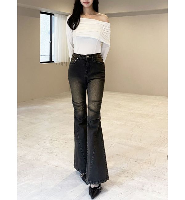 RESEXXY「ニーズタックデニムパンツ」|デニム|