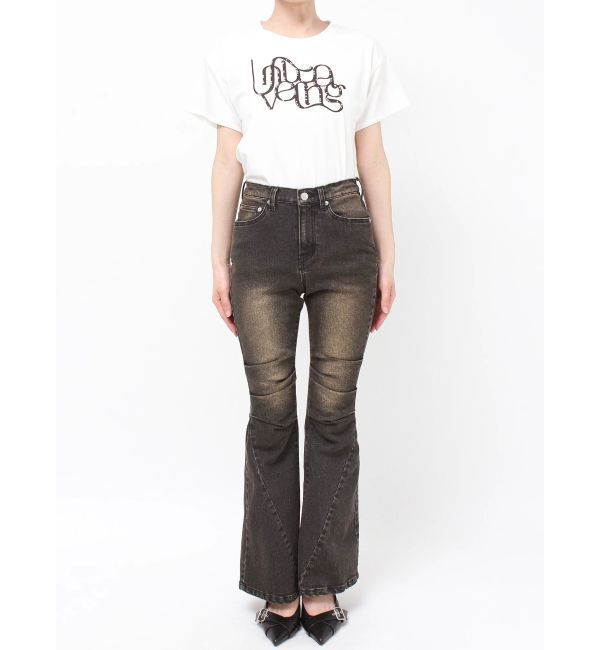 RESEXXY「ニーズタックデニムパンツ」|デニム|