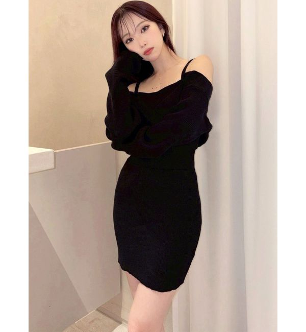 RESEXXY「レイヤードニットワンピース」|ワンピース|