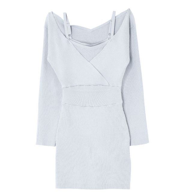 RESEXXY「レイヤードニットワンピース」|ワンピース|