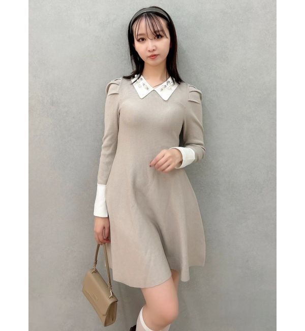 dazzlin「【20周年記念復刻！】オーナメントカラーニットワンピース」|ワンピース|