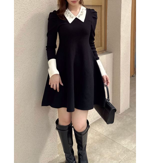 dazzlin「【20周年記念復刻！】オーナメントカラーニットワンピース」|ワンピース|