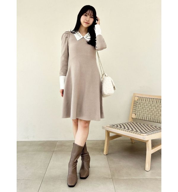 dazzlin「【20周年記念復刻！】オーナメントカラーニットワンピース」|ワンピース|