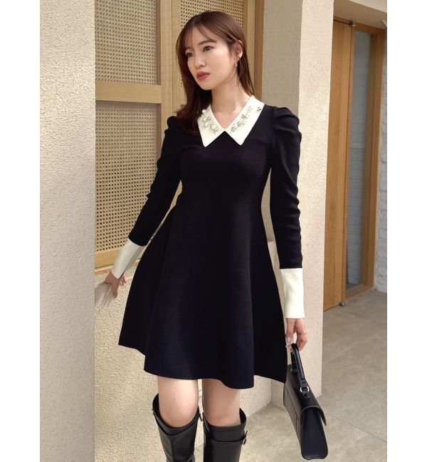 dazzlin「【20周年記念復刻！】オーナメントカラーニットワンピース」|ワンピース|