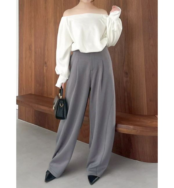 dazzlin「【吉田朱里】バレルレッグスウェットパンツ ※BLACK WEB限定カラー」|その他|