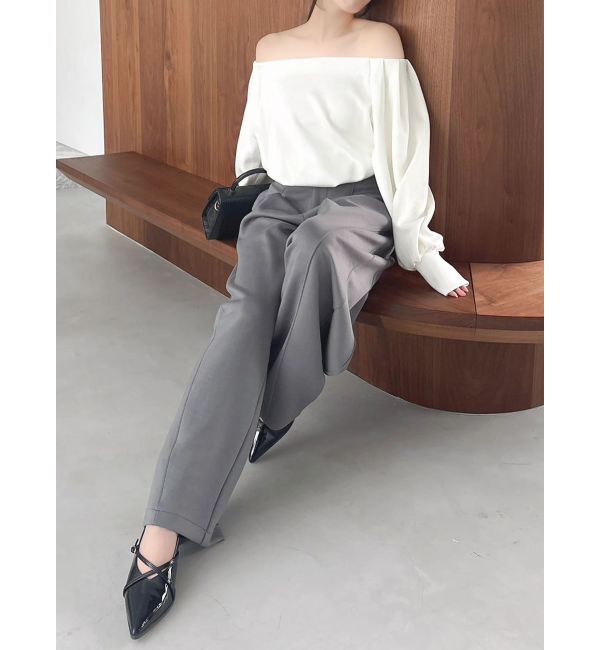 dazzlin「【吉田朱里】バレルレッグスウェットパンツ ※BLACK WEB限定カラー」|その他|