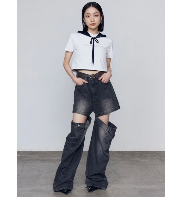 EMODA「サイドオープンルーズジーンズ」|デニム|