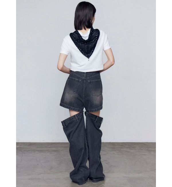 EMODA「サイドオープンルーズジーンズ」|デニム|