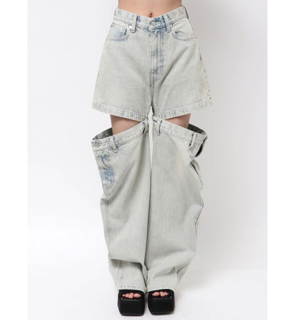 EMODA「サイドオープンルーズジーンズ」|デニム|