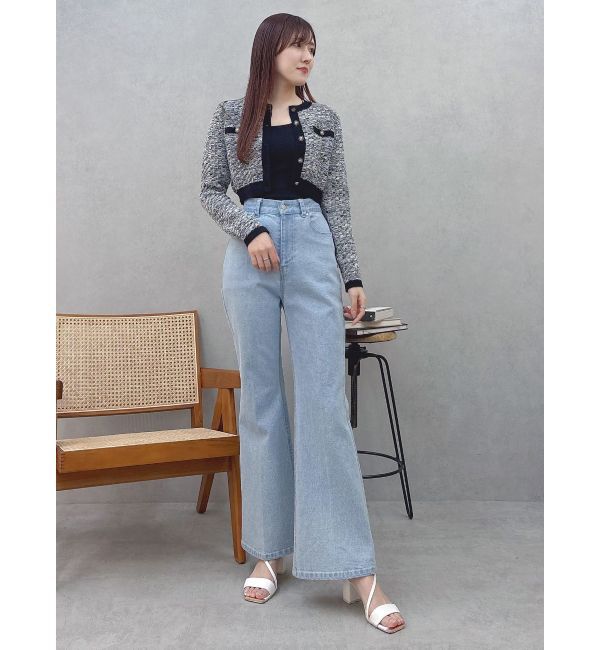 MERCURYDUO「ブーツカットデニムパンツ」|デニム|