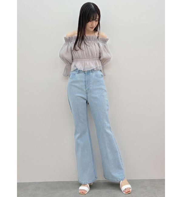 MERCURYDUO「ブーツカットデニムパンツ」|デニム|