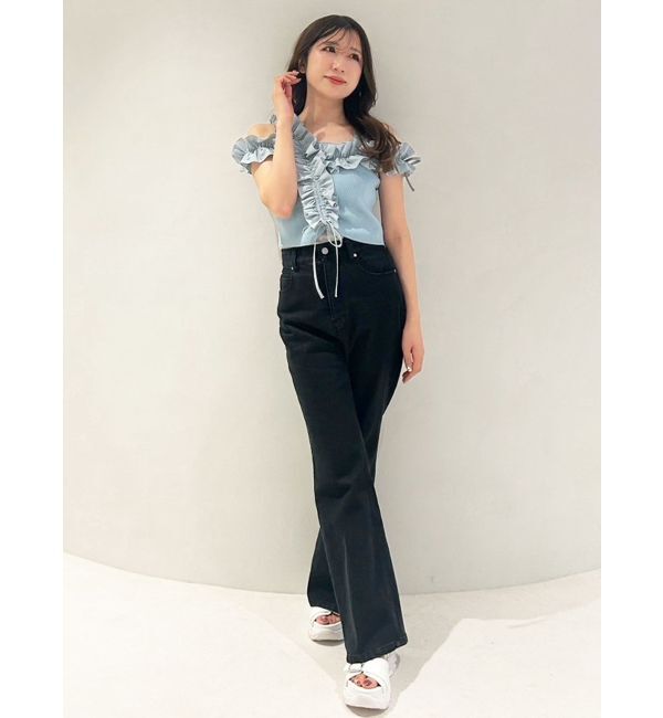 MERCURYDUO「ブーツカットデニムパンツ」|デニム|