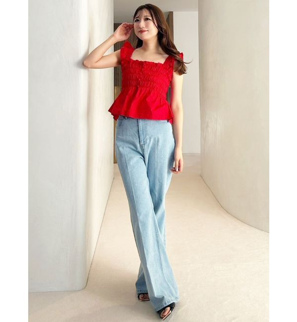 MERCURYDUO「ブーツカットデニムパンツ」|デニム|