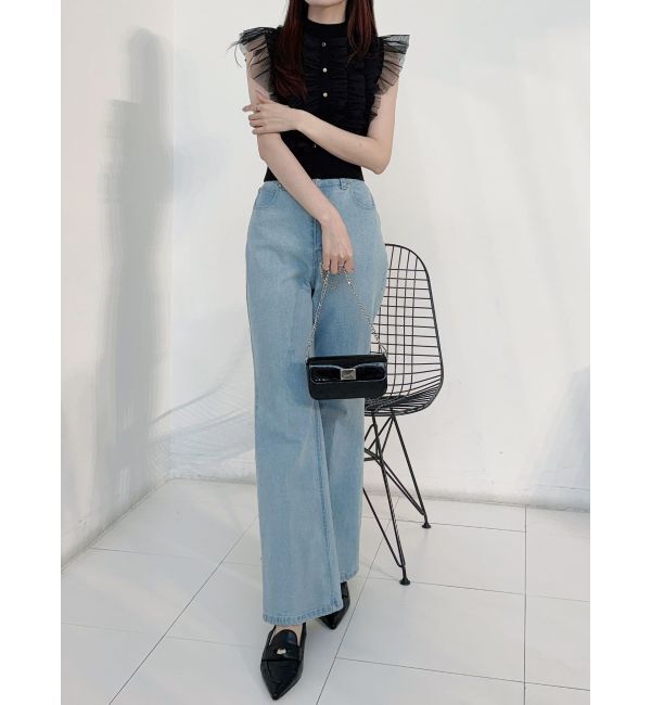 MERCURYDUO「ブーツカットデニムパンツ」|デニム|