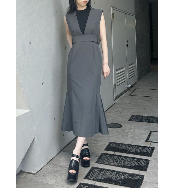 MURUA「サイドタックジャンパースカート」|ジャンパースカート|