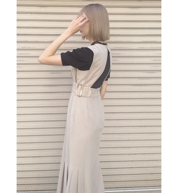 MURUA「サイドタックジャンパースカート」|ジャンパースカート|